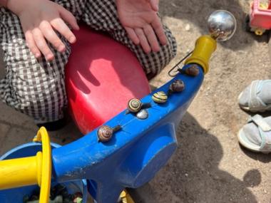 Snegle på motorcykelstyr